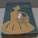 INKNOTE Lyre Harp Mahogany with Tuning Wrench and 16 Pcs Metal Spare String Set Manual Picks Black Gig Bag for Instrument Kids Adult Professional Beginner Music Lovers Gift