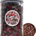 CoolCrafts Dried Rose Buds Edible Fragrant Dried Flowers for Tea, Baking, Crafts, Potpourri - Phnom Penh Rose 3.5oz