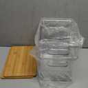 2 PCS Trash Bag Holder Dispenser Under Sink, Extra Large Garbage Bag Holder Organizer with Bamboo Top & Handles