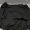 MarryUP Maxi Dresses for Women Casual V Neck 3/4 Sleeve Long Church Dress Semi Formal Outfits with Pockets (Black, Medium