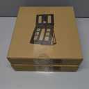 2 x HNL Portable Monitor Stand, iPad & Tablet Holder, clamp Retention, Foldable, mountable Small Desk, Supports 7.75 inch to 10.75 inch Screen Width, Travel with Laptop, Black