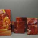 TUMOVO 5 Pieces Canvas Wall Art Antelope Canyon Wall Painting American Modern Artwork Pictures Arizona Home Decorations for Living Room and Bathroom Framed Stretched Ready to Hang (60''Wx 40''H)