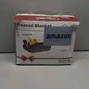 Homemate Electric Heated Blanket Twin - 62"x84" Heating Bed Blankets Throw with 10 Heating Levels 8 Hours Auto Off Fast Heating Over-Heated Protection Ultra Soft Warm Flannel ETL Certified Grey