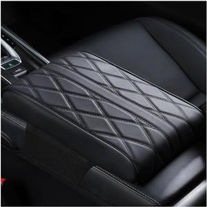 Car Armrest Cover, Auto Leather Waterproof Center Middle Console Cover Pad, Vehicle Memory Foam Armrest Seat Box Cushion Protector, Universal for SUV, Truck, RV and More (Black)
