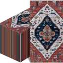 Quera 100 Pcs Boho Paper Napkins Rustic Guest Towels Decorative Napkins Disposable Bathroom Napkins Vintage Tribal Disposable Hand Towel for Kitchen Harvest Party Dinner