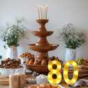 80th Birthday Decorations for Women Men,Happy 80 Birthday Decorations for Centerpieces Table,80 Light Up Numbers Sign Led for Party Backdrop Wall Decor for Wedding Anniversary Home