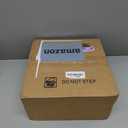 Plug in Pendant Light, 15FT White Cord Hanging Lights with Plug in Cord, Hanging Light with On/Off Switch, Double Linen Shade Fabric Design, Pendant Llight Fixture for Bedroom Living Room Restaurant