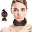 Neck Ice Pack Wrap,Cervical Ice Pack,Cold Compress Ice Packs for Injuries Reusable Cold & Hot Therapy Adjustable Flexible Gel Migraine Ice Head Wrap for Neck Pressure (Black)
