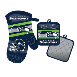Seattle Seahawks Oven Mitt and Pot Holder Set