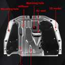 Engine Splash Shield Guard Compatible with 2016-2021 Civic Engine Case Guard Under Car Shield Cover Replacement 74110-TBA-A00 90674-TY2-A01 Engine Splash Guard
