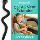 Swanoo Car AC Vent Extender | Air Vent Hose for Backseat | Directs Cool or Hot Air to Kids & Pets | Universal Fit | Extends Up to 10 FT | AC Tube for Baby Car | Back Seat Air Conditioning | BreezyBack
