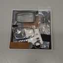 YO&YOYE Compatible with Toyota Key Fob Cover with Keychain Leather Key Case Protector for 2018-2022 Camry RAV4 Highlander C-HR Prius Corolla Avalon GT86 Smart Key (Model1, Brown)