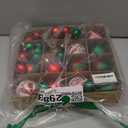 White Green Red Christmas Balls Ornaments - 44PCS Plastic Christmas Tree Ornaments Balls Shatterproof, 2026 White Green and Red Hanging Decoration for Christmas