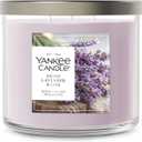 Yankee Candle Dried Lavender & Oak, Scented Candle, 14.5oz 3-Wick Candle Jar with up to 40 Hours Burn Time, Giftable