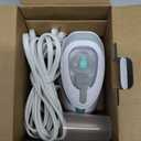 BEAUTURAL Mini Travel Steam Iron for Clothes with Dual Voltage, Temperature Control, Non-Stick Soleplate and Cord Storage, Ideal for Sewing, Quilting and Handcraft (White)