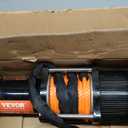 VEVOR 4500 lb Synthetic Rope, 12V DC ATV UTV Winch 1/4 in x 39 ft Aluminum Fairlead Wired Remote Control, IP55 Waterproof for Towing Boat Off Road Recovery, Black
