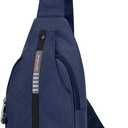 WATERFLY Medium Crossbody Sling Backpack Anti Theft Backpack for Traveling Chest Shoulder Bag