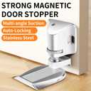 Magnetic Door Stopper WYGWP Adhesive Adjustable Door Stop Wind Stopper for Bottom of Door Suitable for 5-30 mm Door Gaps