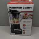 Hamilton Beach Wave Crusher Blender for Smoothies With 40 Oz Glass Jar and 14 Functions, Ice Sabre Blades & 700 Watts for Consistently Smooth Results, Black & Stainless Steel (54220)
