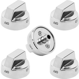 DG68-00377A Stove Knob Replacement for Samsung Oven Knobs Replacements for Samsung Compatible with NX58F5500SS FX710BGS NX58H9500WS NY58J9850WS NX58H9500WS, Stainless Steel Reinforcement, Durable