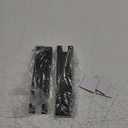 Linkidea 2 Pack Over Door Hook, 7" Stainless Steel Extend Hook for Shower, Bathroom Hanger with Non-Slip Sponge Pad for Frameless Glass Doors (Black)