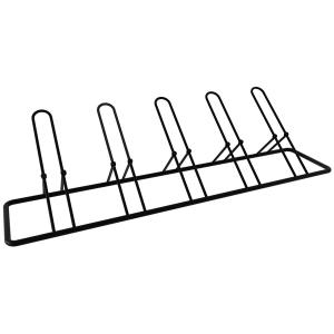 Tuohours 5 Bikes Floor Parking Rack Stand For Bicycle Garage, Heavy Duty Bike Storage Organizer Indoor/Outdoor For Mountain Mtb