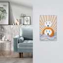 Decorative Outlet Covers Mid Century Sun Japanese Kanagawa Waves Sea 1 Gang Duplex Light Switch Cover Plate Electrical Switch plate Covers Wall Plates Receptacle Cover for Bathroom Bedroom Decor