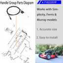 7102235YP Bail Cable Replacement for Snapper Walk-Behind Mower | Fits Briggs & Stratton, Simplicity, Ferris, Murray Mowers Cable, Zone Control 7102235 (1 Pack)