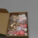 29 Pcs Ball Cake Toppers - Bear Cake Decorations with Cute Bear Pink BABY Letter Pink Gold White Foam Balloon for Baby Shower (Pink)