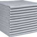 HOMEXCEL Microfiber Glass Cleaning Cloth 12 PK, Lint Free Streak Free, Reusable Cleaning Cloth for Cleaning Windows, Glasses, Mirrors, Screens, Stainless Steel, and More Grey-1212