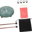Sosoport 6-Inch 8-Note Ethereal Steel Tongue Drum Bag Portable Handpan Percussion Instrument for Meditation Yoga and Music Education