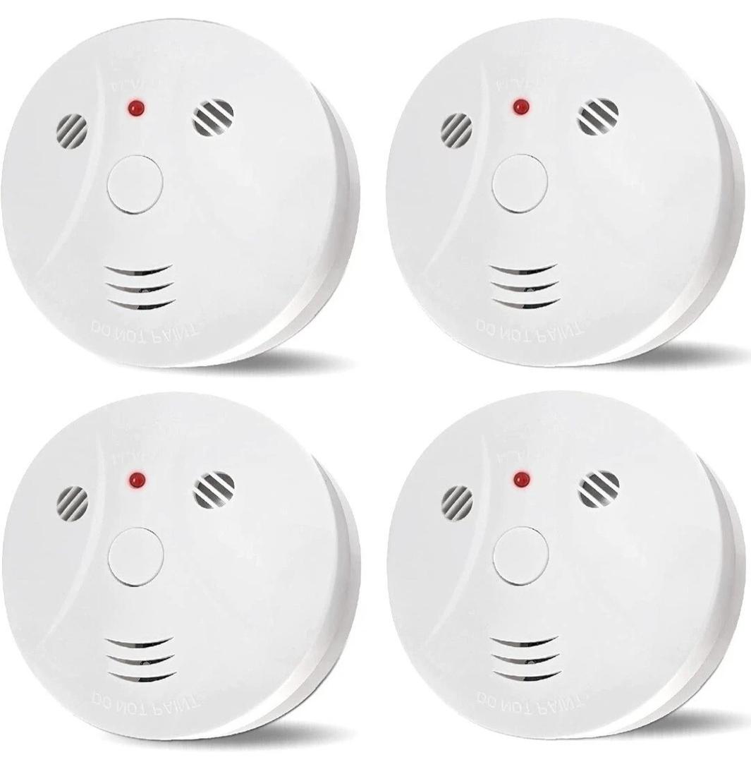 4 Pack Combination Carbon Monoxide Detector Battery Operated