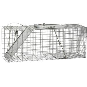 Havahart 1085 Large 1-Door Easy Set & Release Humane Live Animal Trap for Armadillos, Cats, Groundhogs, Muskrats, Nutria, Opossums, Racoons, Skunks, and Other Similar-Sized Animals