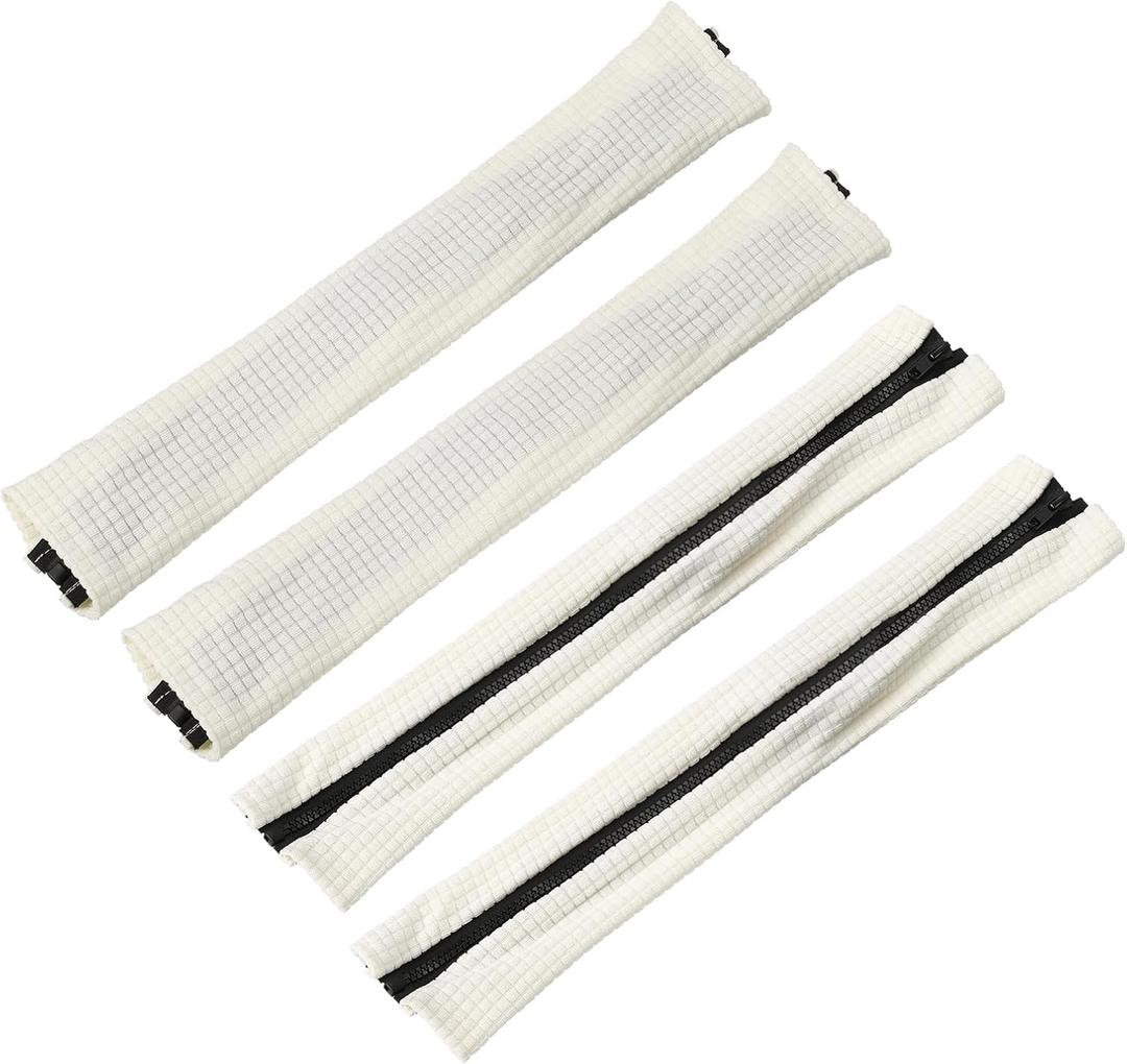 uxcell 4pcs Office Chair Arm Covers, Office Chair Armrest Covers Stretchable Computer Chair Arm Covers Protectors for Office Gaming Chair, White