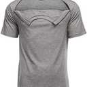 Deyeek Unisex Chemo Port Shirts Post Shoulder Surgery Recovery Shirts Tear Away Side Zippers Off Full Open Chemo Clothing Size L