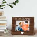 Mamaw Gifts Picture Frame 5x7, Grandma Grandmother Wooden Photo Frame for Desk Display, Gifts for Grandma Mothers Day from Grandkids, We Love Our Mamaw Picture Frames for Home Room Decor