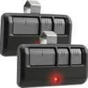 2 Replacement for Liftmaster Chamberlain Sears Craftsman 893MAX Garage Door Opener Remote 2 Pack (Grey)