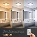 Fitop Bathroom Exhaust Fan with Light, 110 CFM, Fits 7.75 Inch Opening