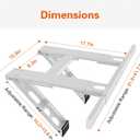 LuckIn No Drill Window AC Support Bracket, Fits Single & Double-Hung Windows, Holds up to 220lbs, for 5,000-24,000 BTU Units, Heavy Duty & Adjustable