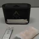 BOHOFAM Essential Oil Diffuser with Himalayan Salt lamp,Double Flame/Jellyfish 2 Mode Aroma Diffuser/Humidifier, Colorful Lights,4 * 10ML Hotel Collection Diffuser Oils Scents,for Home Bedroom(Black)