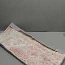 3x5 Washable Pink Area Rug, Upgraded Denser Surface Vintage Rugs, Honeycomb Non-Slip Backing Living Room Rug, Easy Care Foldable Rugs for Living Room Bedroom Kitchen Dinning Room Home Office