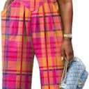 Nimsruc Women's Jumpsuits Summer Rompers Sling Sleeveless Wide Leg Casual Overalls Jumpers With Pockets 2024 (S)