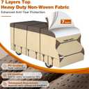 Umbrauto Class C RV Cover 26' ~ 29' Upgraded Heavy-Duty 7-Layer Top Class C Motorhome Cover, Windproof & Breathable Toy Hauler Travel Trailer Covers Includes 3 Extra Straps & Gutter Covers