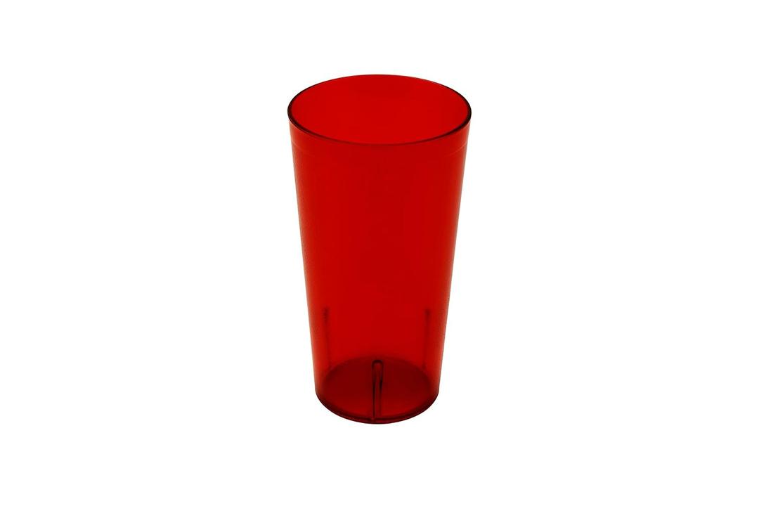 G.E.T. 6632-1-R-EC Heavy-Duty Plastic Restaurant Tumblers, 32 Ounce, Red (Set of 4)