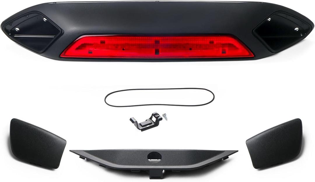 923-127 LED Third Brake Light Assembly Fit for Ford Transit 150 250 350 350 HD 2018-2019, Rear Upper High Mounted 3rd Stop Lamp Lights w/Parking Trim Cap Replace# JK4Z-13A613-AG, JK4Z-13A613-AA