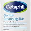 CETAPHIL Gentle Cleansing Bar, 4.5 oz Bar (Pack of 2), Nourishing Cleansing Bar For Dry, Sensitive Skin, Non-Comedogenic, Non-Irritating For Sensitive Skin