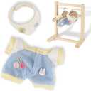 17cm Doll Clothes  Cute Outfit Set with Accessories for 17cm Dolls, Handmade Fashion for Dress-Up and Collectible Display (No Doll) Cute Style