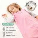 Baby Sleep Sack 0-6 Months 100% Cotton 0.5 Tog 3-6 Months Baby Wearable Blanket for Newborn, 3 Pack Breathable Soft Lightweight 0-3 Months Sleep Sacks with 2-Way Zipper