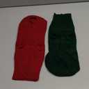 Lorehelina 2 Pack Dog Sweaters for Small Dogs Winter Turtleneck Pullover Cable Knit Fleece Stretch Puppy Doggie Chihuahua Toy Poodle Yorkie Pomeranian Boy Girl Pet Clothes (S, Red & Green)