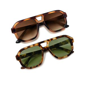 livho Trendy Polarized Square Aviator Sunglasses Women Men Square Eyewear Frame, Retro Sun Glasses for Women Men 2025 Shades